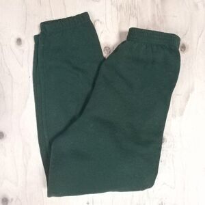 Vintage Fruit of the Loom Blank Sweatpants Joggers Trainers Green